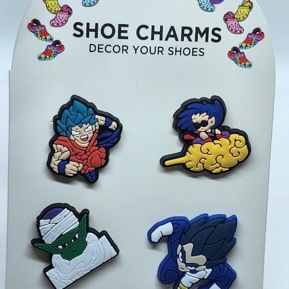 Brand New  Dragon Ball Z  Set  4 pcs  Set Croc Charms multi shoe charms c - Picture 4 of 4